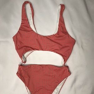 la hearts one piece bathing suit